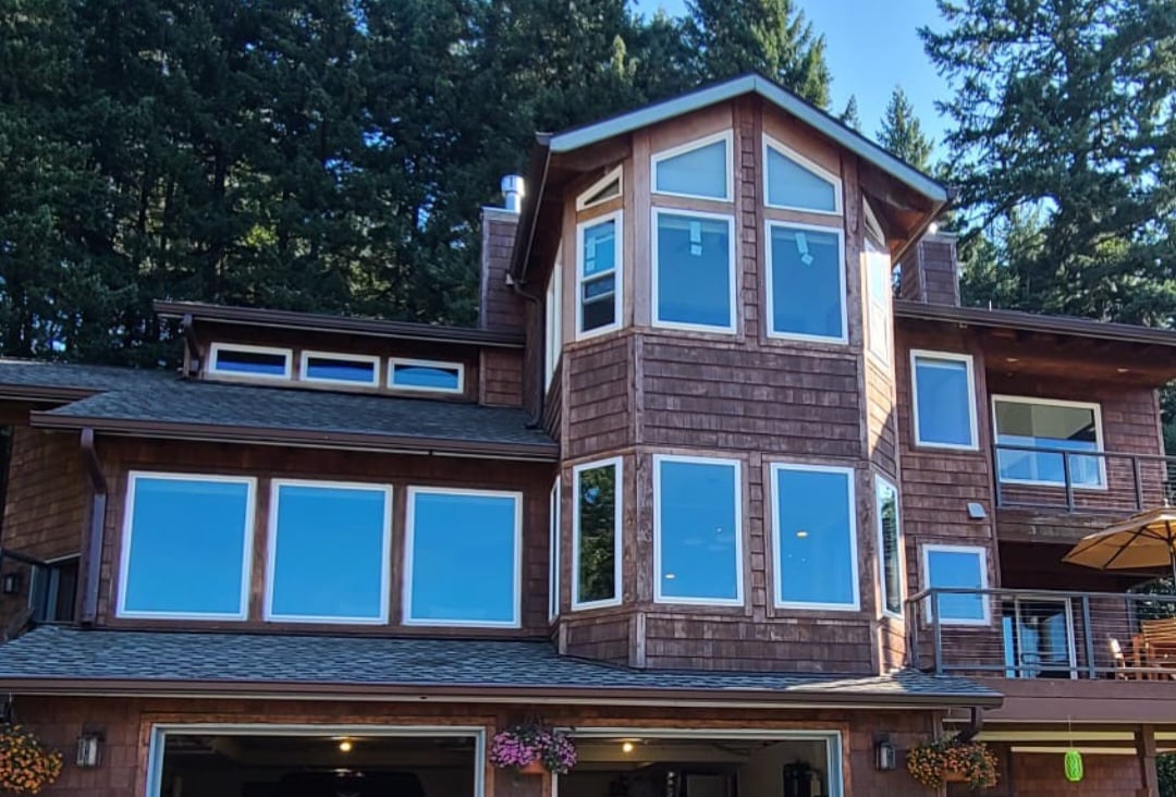 luxury home with new windows